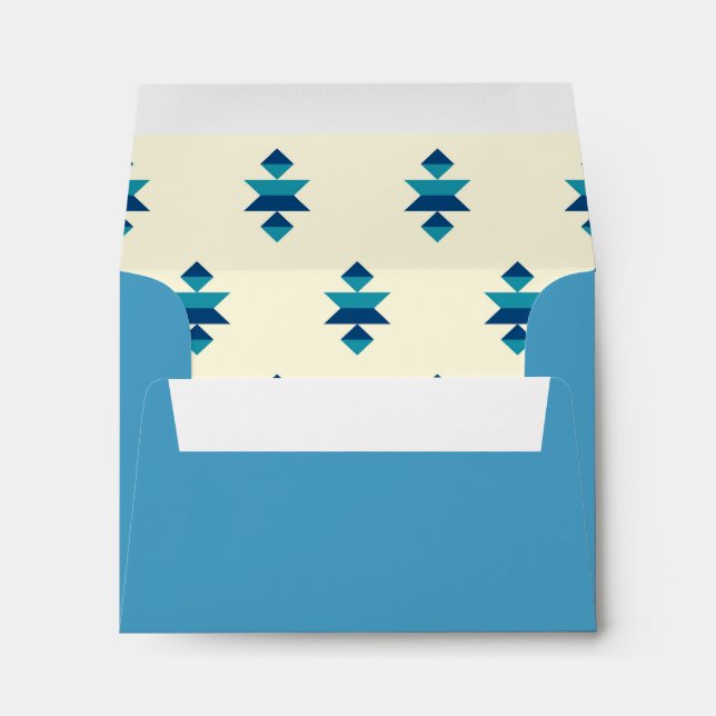 Winter Mountain Flowers Wedding RSVP Card Envelope (Back (Bottom))