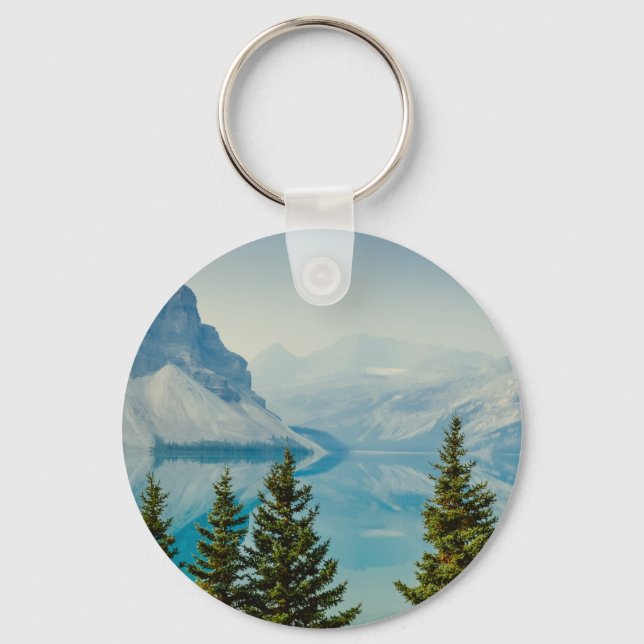 winter mountain lakes key ring (Front)