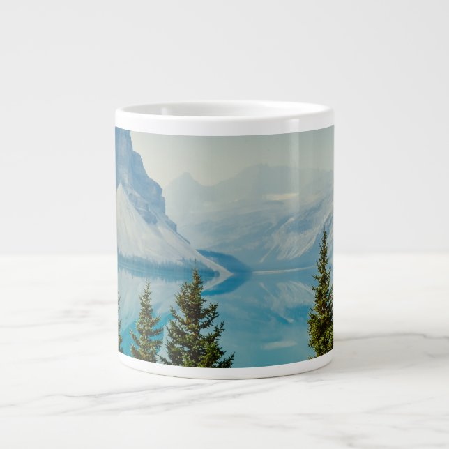 winter mountain lakes large coffee mug (Front)