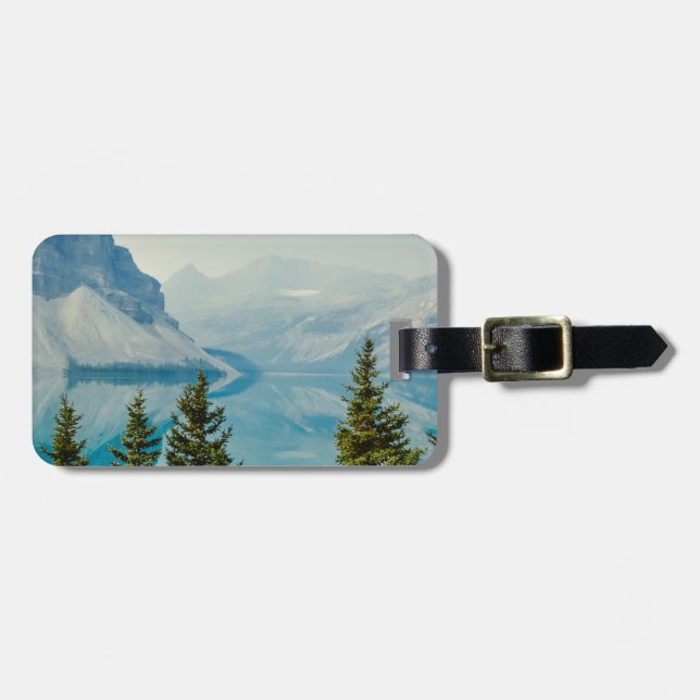 winter mountain lakes luggage tag (Front Horizontal)