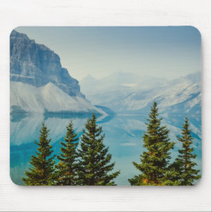 winter mountain lakes mouse mat