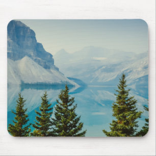 winter mountain lakes mouse mat