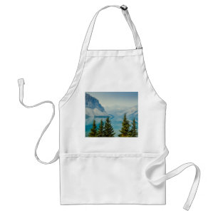 winter mountain lakes standard apron