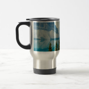winter mountain lakes travel mug