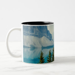 winter mountain lakes Two-Tone coffee mug