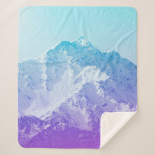 Winter mountain peakmountain,hipster,peak,photo,ba sherpa blanket