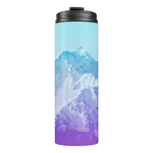 Winter mountain peakmountain,hipster,peak,photo,ba thermal tumbler (Front)