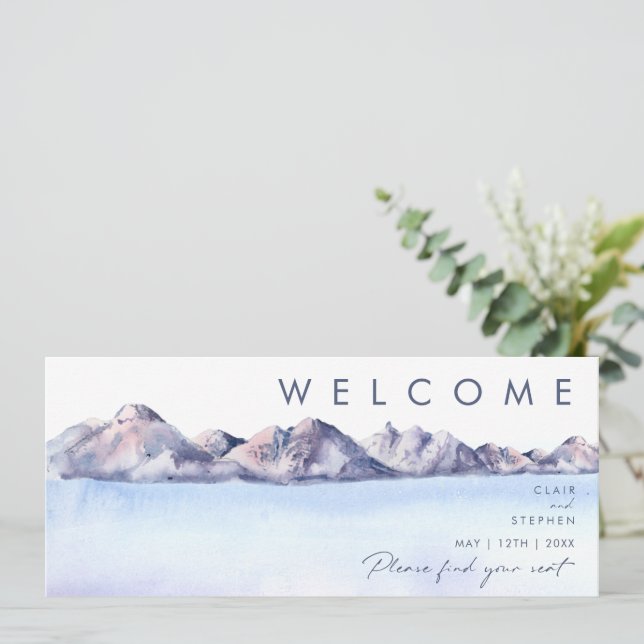 Winter Mountain Seating Chart Header (Standing Front)