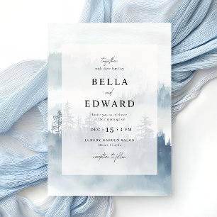 Winter Mountain Wedding Invitation