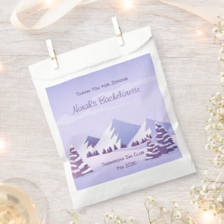 Winter Mountains Bachelorette Weekend Favor Bag