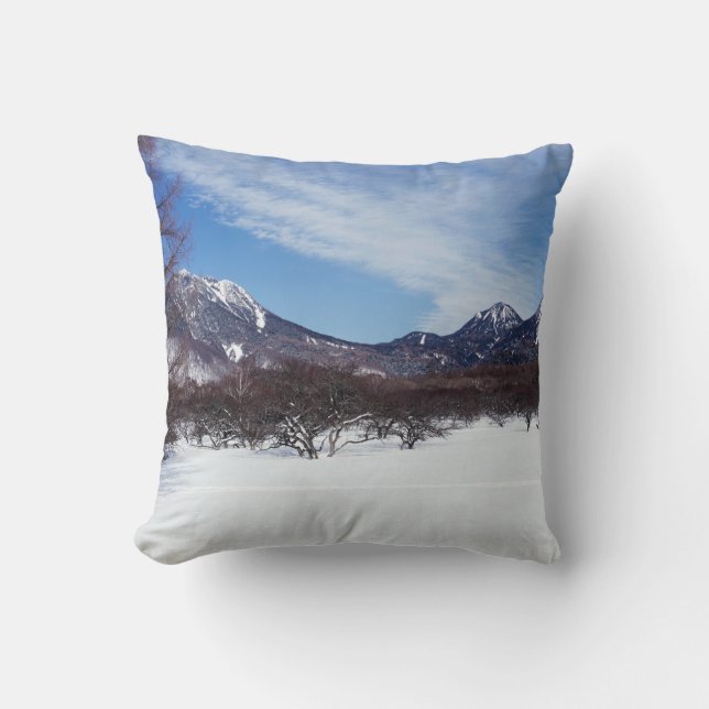 Winter Mountains Cushion (Front)