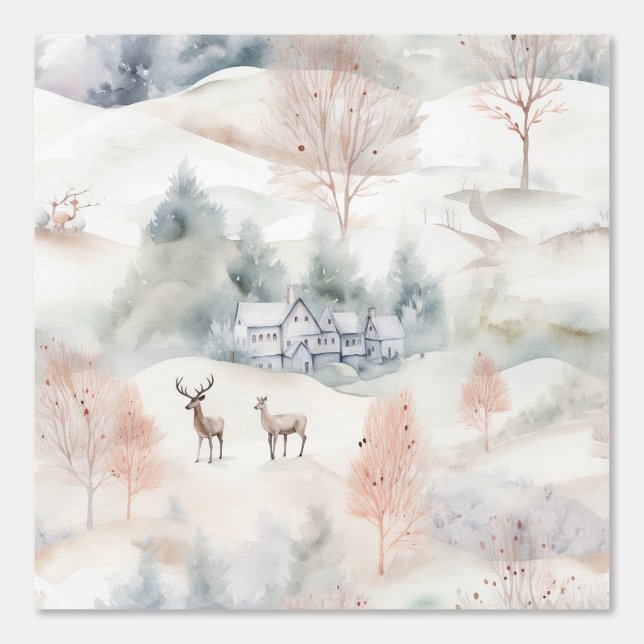 Winter Mountains Whisper Hills Wallpaper (Front)