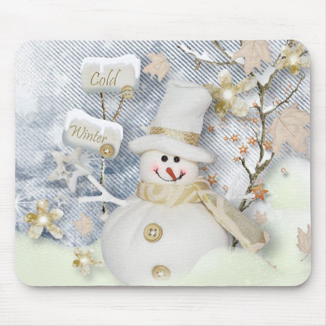 Winter Mouse pad/Snowman Mat (Front)