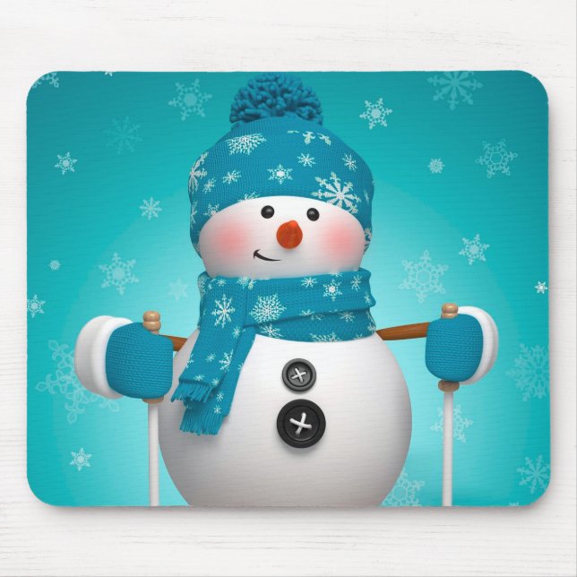 Winter Mouse pad/Snowman Mat (Front)