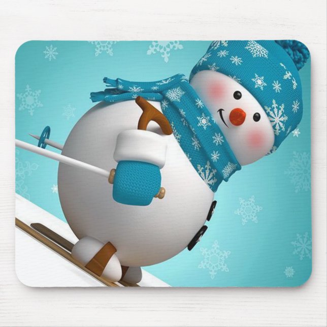 Winter Mouse pad/Snowman Mat (Front)