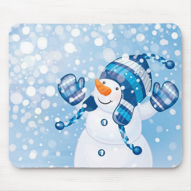 Winter Mouse pad/Snowman Mat (Front)