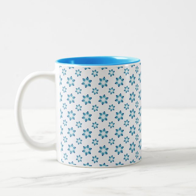 Winter Mugs with Snowflakes (Left)