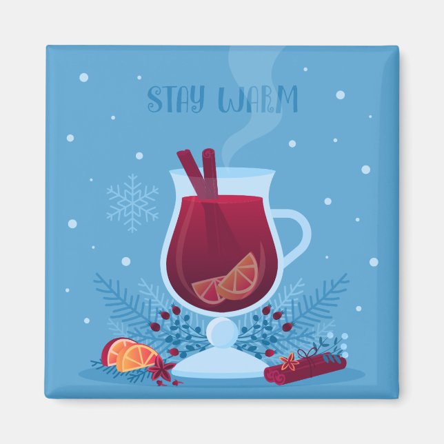 Winter Mulled Wine Magnet (Front)