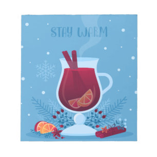 Winter Mulled Wine Notepad