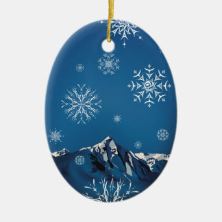 Winter night 2024 ceramic tree decoration