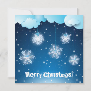 Winter night, Christmas card