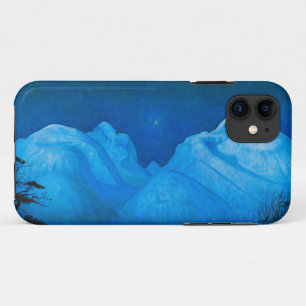 Winter Night in the Mountains by Harald Sohlberg iPhone 11 Case