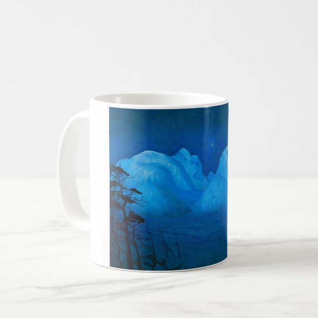 Winter Night in the Mountains by Harald Sohlberg  Coffee Mug (Front Left)