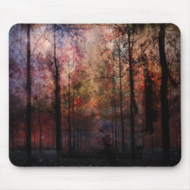 Winter Night Mouse Mat (Front)