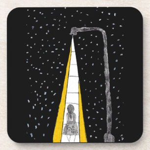 Winter Night Walk Coaster