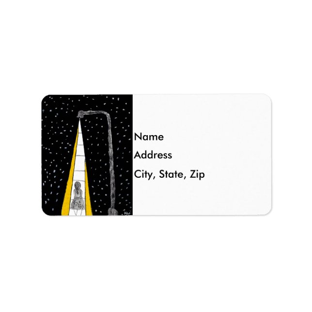 Winter Night Walk Label (Front)