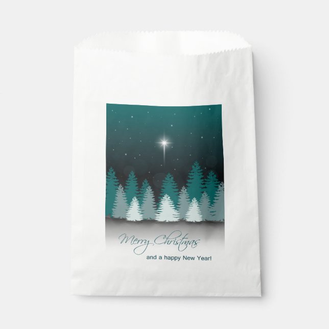 Winter Night with Star of Bethlehem Favour Bags (Front)