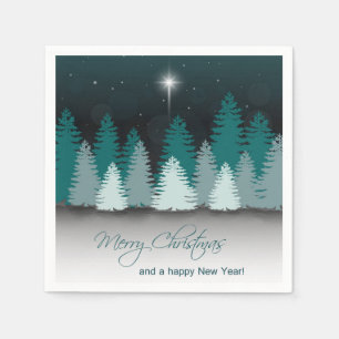 Winter Night with Star of Bethlehem Napkin