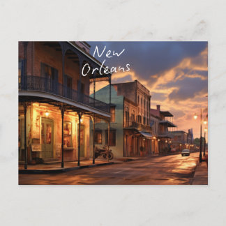 "Winter Nights in New Orleans" Holiday Postcard