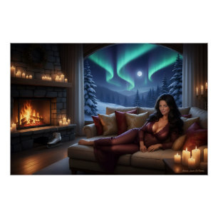 Winter Nights Warmth Poster