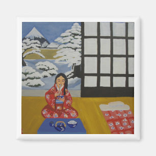 Winter noodles magnet