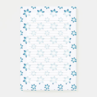 Winter Notepads with Snowflakes