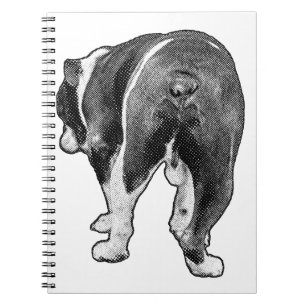 Winter Notes with Dotted Bulldog Muse Notebook