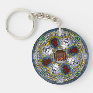 Winter Nouveau Acrylic Keychain