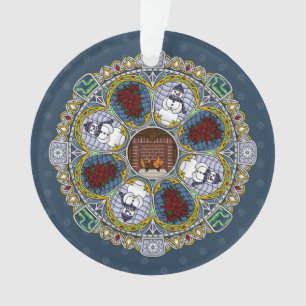 Winter Nouveau Acrylic Ornament