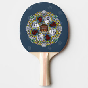 Winter Nouveau Ping Pong Paddle