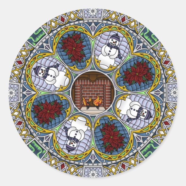 Winter Nouveau Sticker (Front)