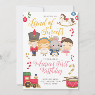 Winter Nutcracker Birthday Invitation