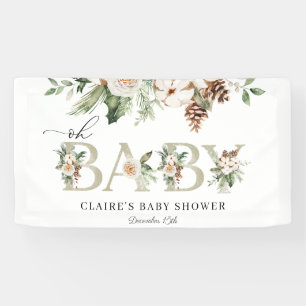 Winter Oh Baby Shower Banner