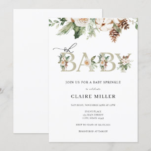 Winter Oh Baby Sprinkle Invitation