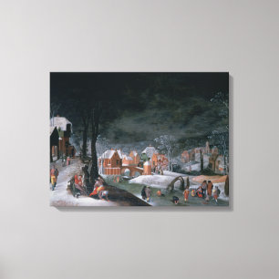 Winter (oil on panel) (see also 166905, 166906, 16 canvas print