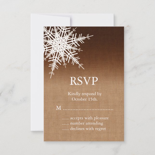 Winter Ombre RSVP (Front)