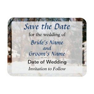 Winter on My Street Save the Date Magnet