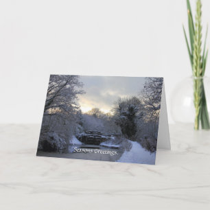 Winter on the Basingstoke Canal Card