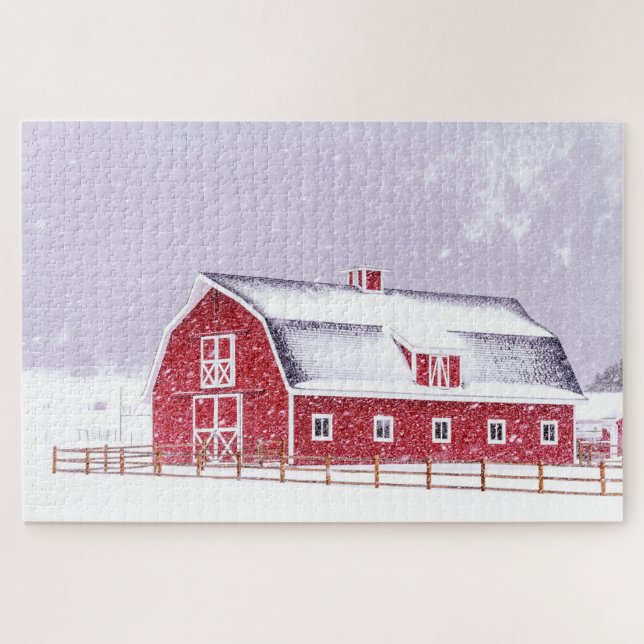 Winter on the Farm Jigsaw Puzzle (Horizontal)