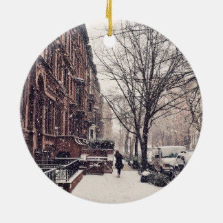 Winter On The Upper West Side Ceramic Tree Decoration